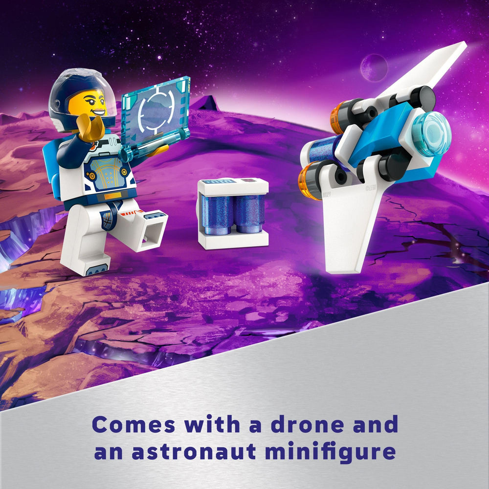 LEGO City space-range expands adventures with compatible sets.