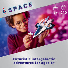 LEGO City Spaceship drone-bot enables versatile play as a jetpack.