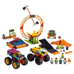 LEGO City Stunt Show Arena 60295 car with collapsible roofs for quick action