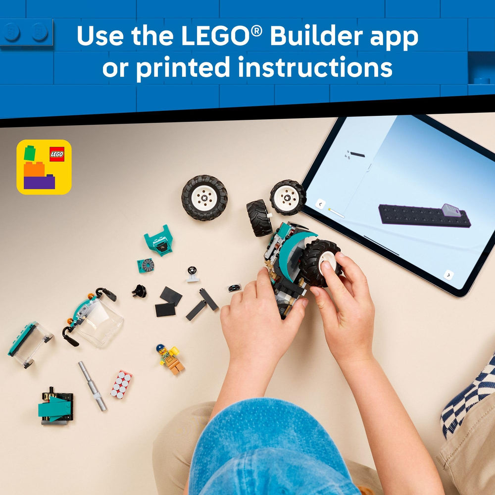 LEGO City 60498 farmer minifigure included for role-play.