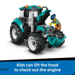 LEGO City 60498 teal color scheme enhances farm aesthetics.