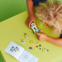 LEGO City Vet Van Rescue stretcher and medical gear for pretend pet treatment.