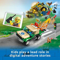 LEGO City animal figures enhancing rescue storylines with tactile play