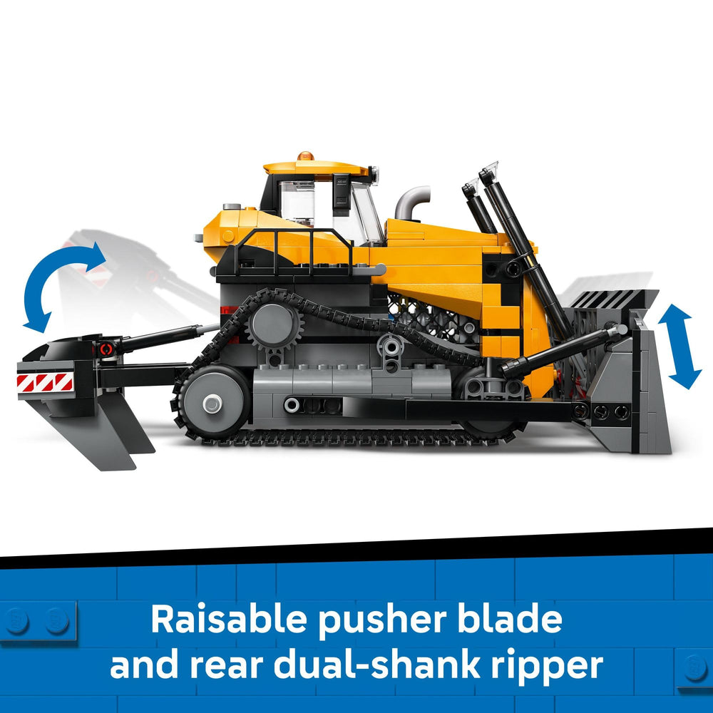 LEGO City bulldozer cooling fan spins for realistic site detail