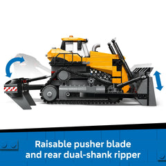LEGO City bulldozer cooling fan spins for realistic site detail