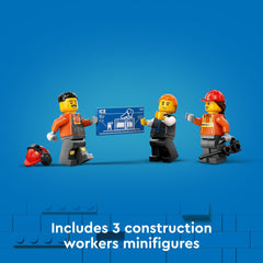 LEGO City yellow construction excavator model suitable for mixing with other City sets.