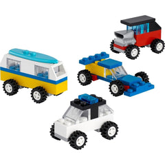 LEGO Classic 30510 four mini cars build emphasizes beginner-friendly creative construction.