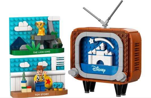LEGO Classic Animation Scenes 40774 TV display shows retro centerpiece for display and play