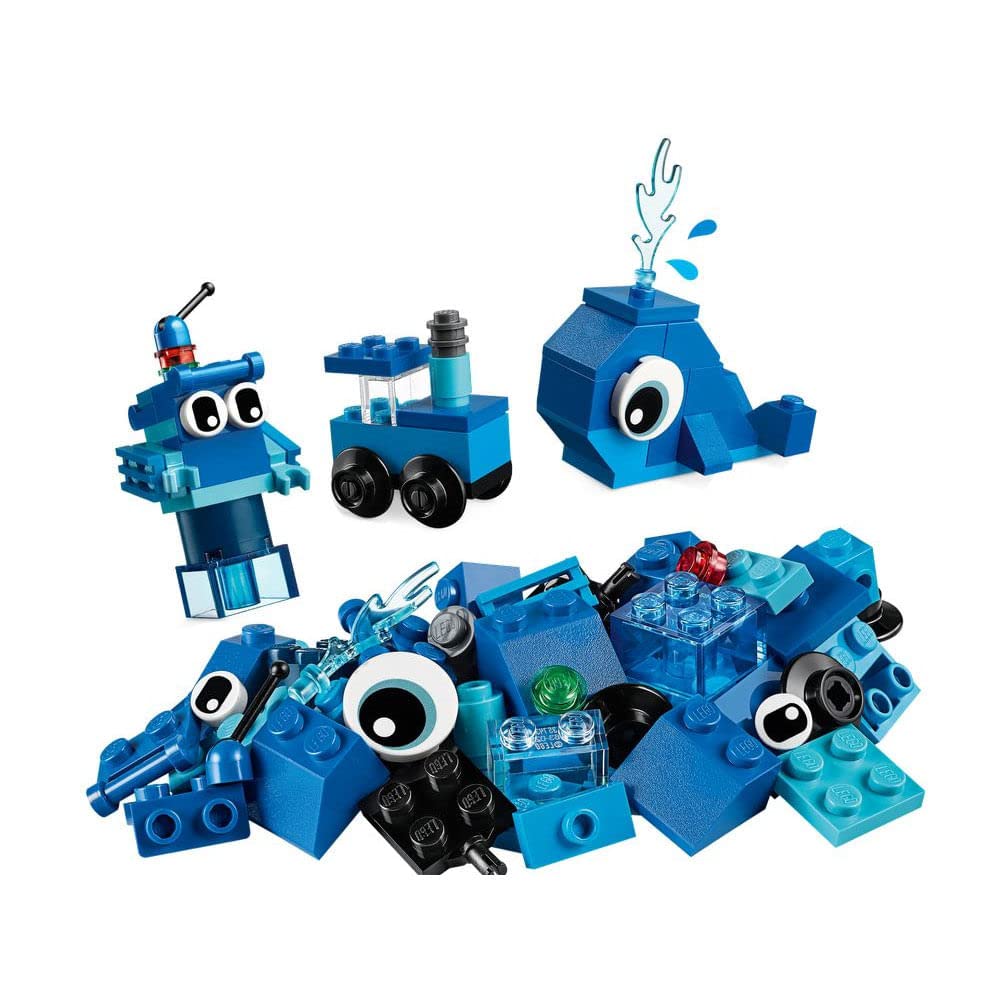 LEGO Classic 11006 blue train model sparks storytelling and problem solving.
