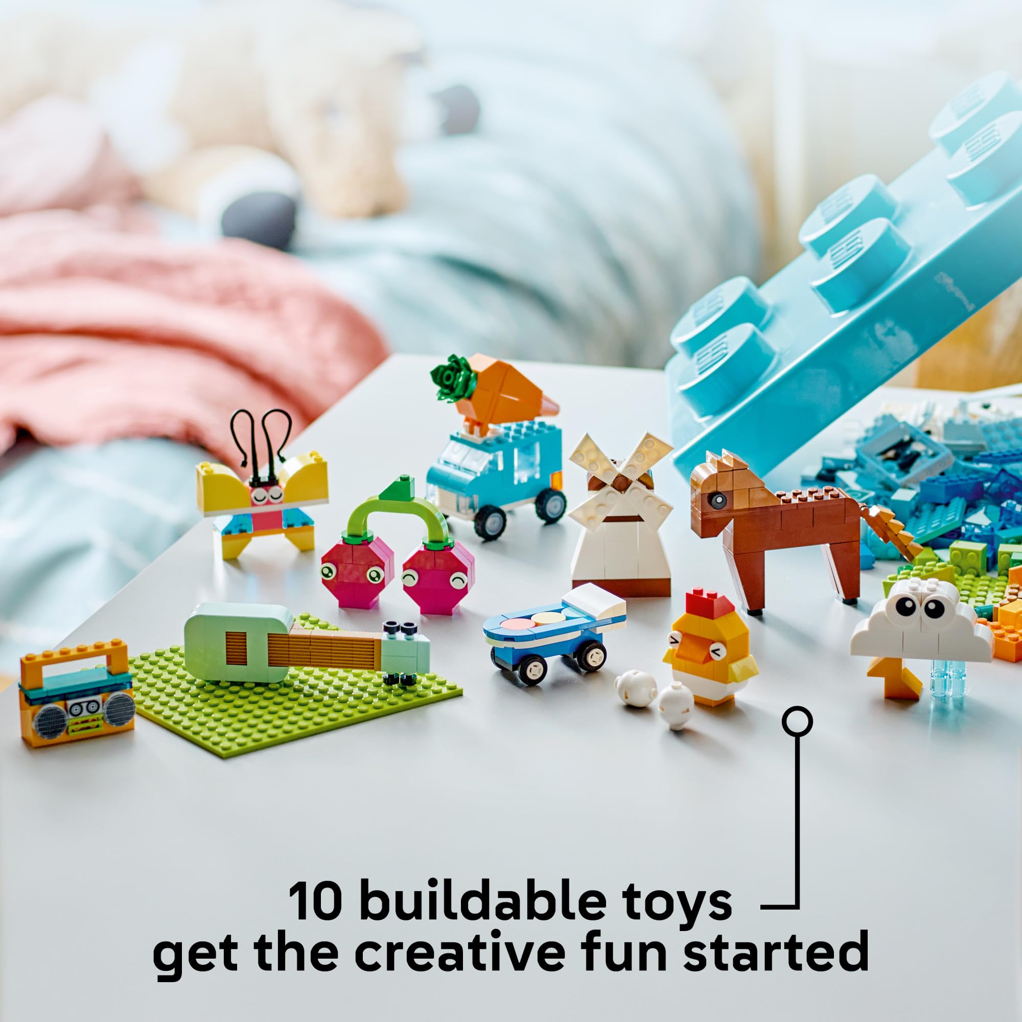 LEGO Classic boom box brick encourages musical-themed fantasy and hands-on design