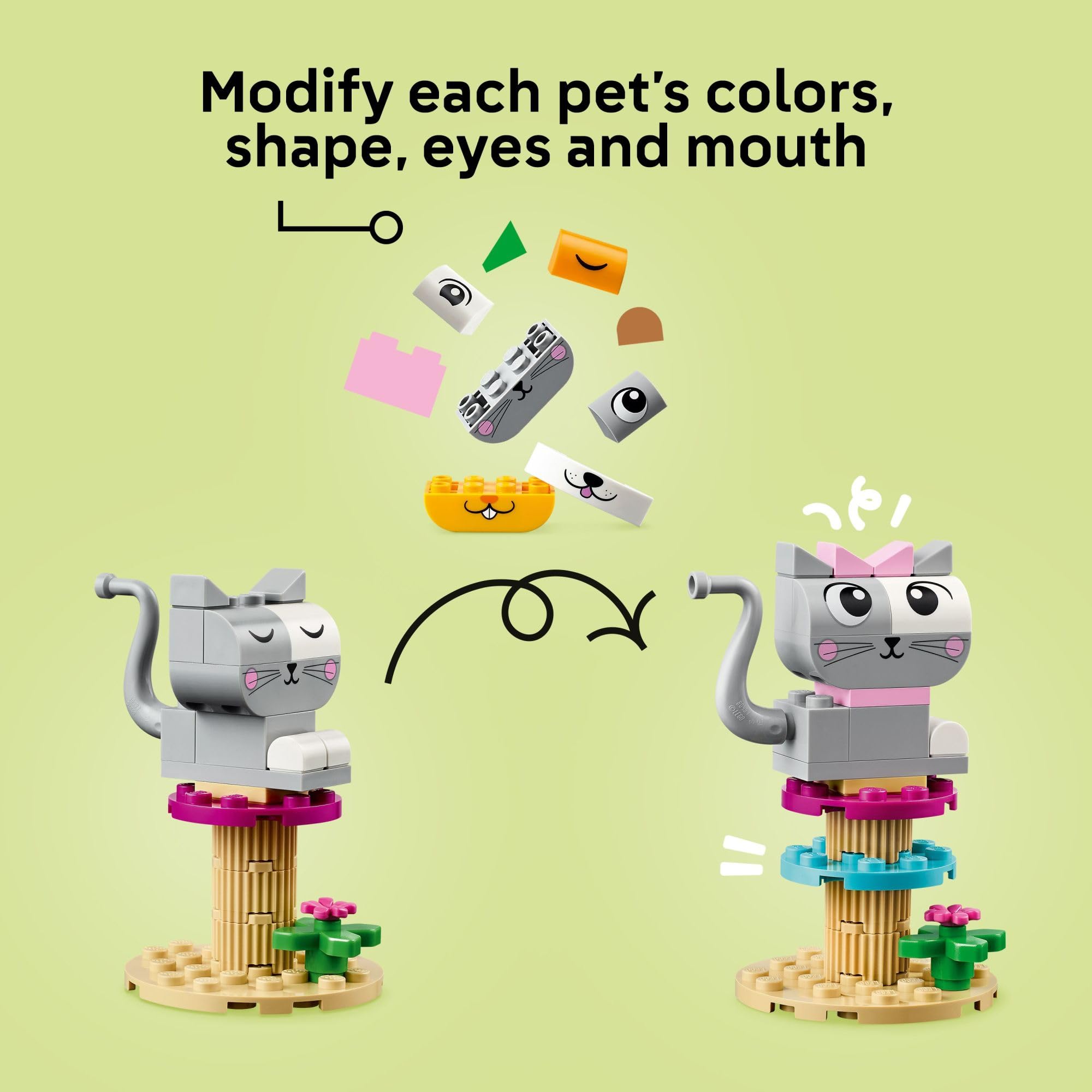 LEGO Classic Creative Pets rabbit with carrot supports hands-on exploration.