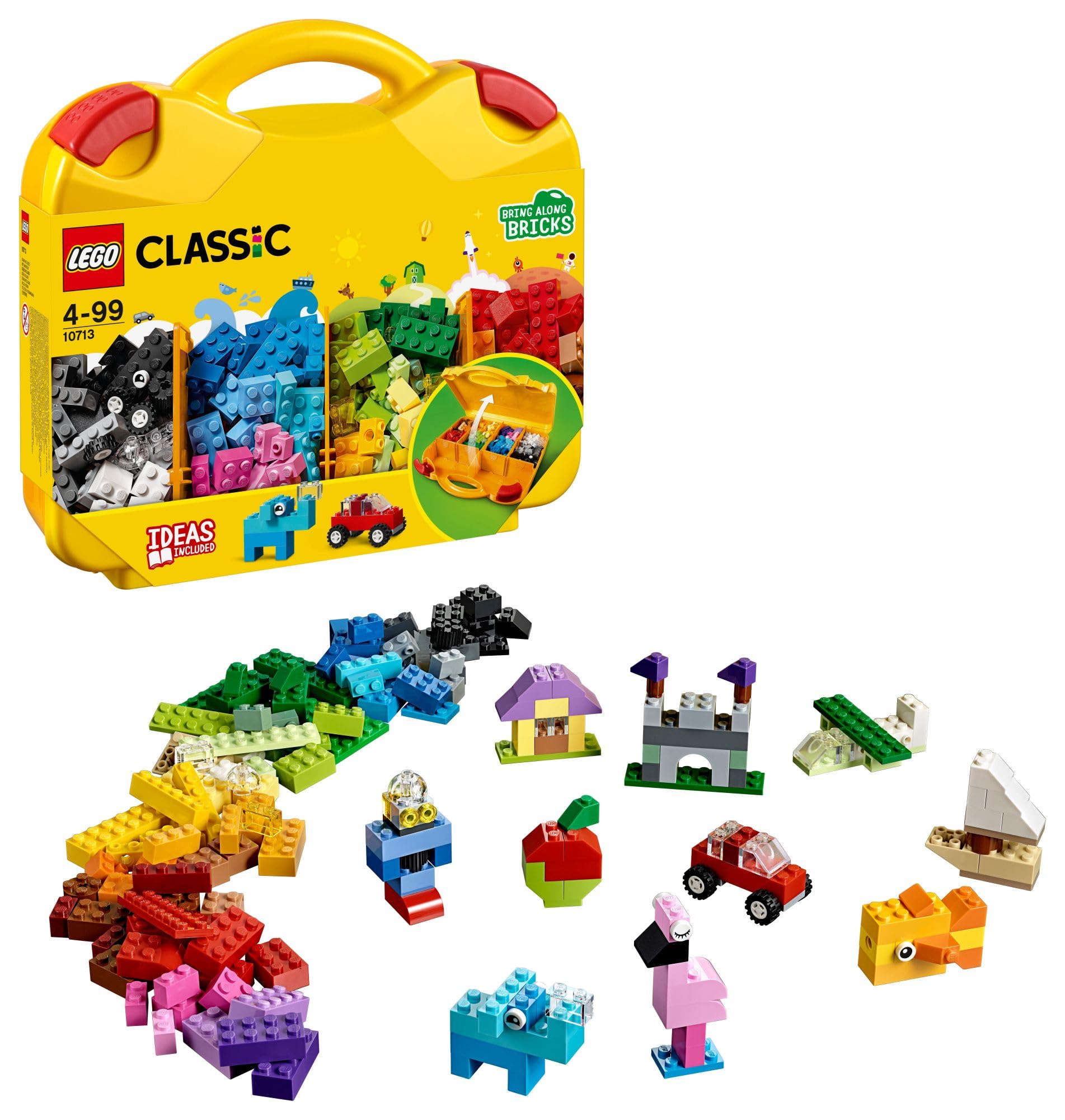 LEGO Classic Creative Suitcase contents for imaginative builds anywhere