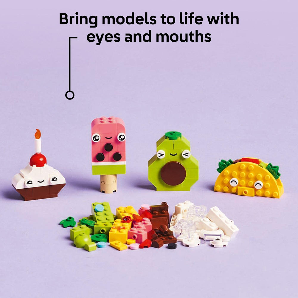 LEGO Classic Food Friends bubble-tea image inspires colorful pretend-food storytelling.