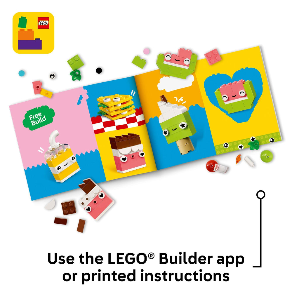 LEGO Classic Food Friends taco photo supports role-play eating adventures.