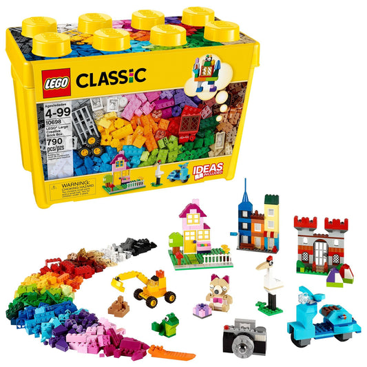 LEGO Classic 10698 front view shows bright bricks for imaginative building play
