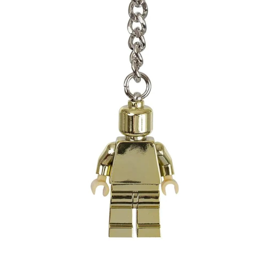 LEGO Classic Golden Figure Keychain 852688, ideal for display and collection.