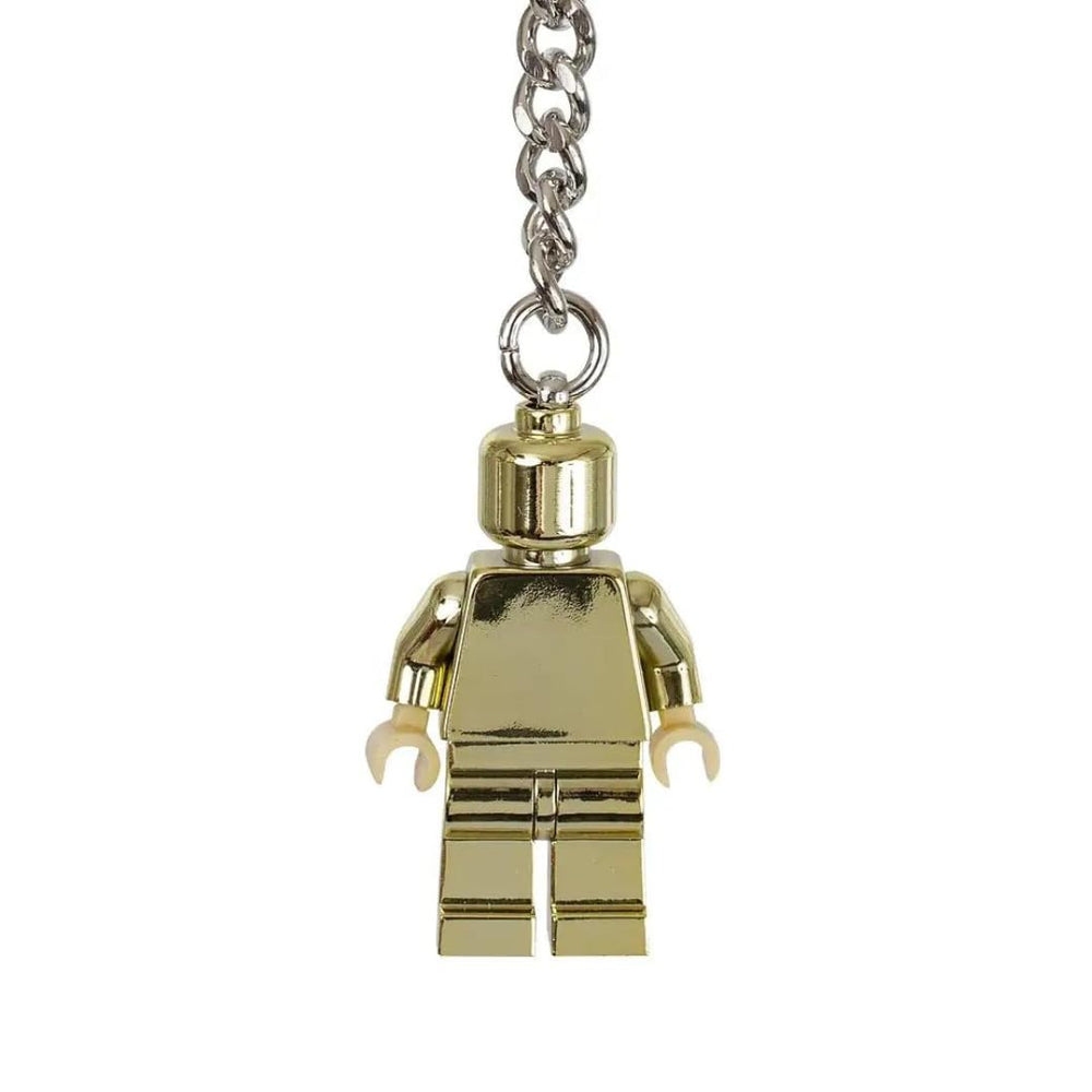LEGO Classic Golden Figure Keychain 852688, ideal for display and collection.