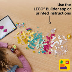 LEGO Classic Magical Transparent Box 340 pieces spark ongoing construction and display ideas