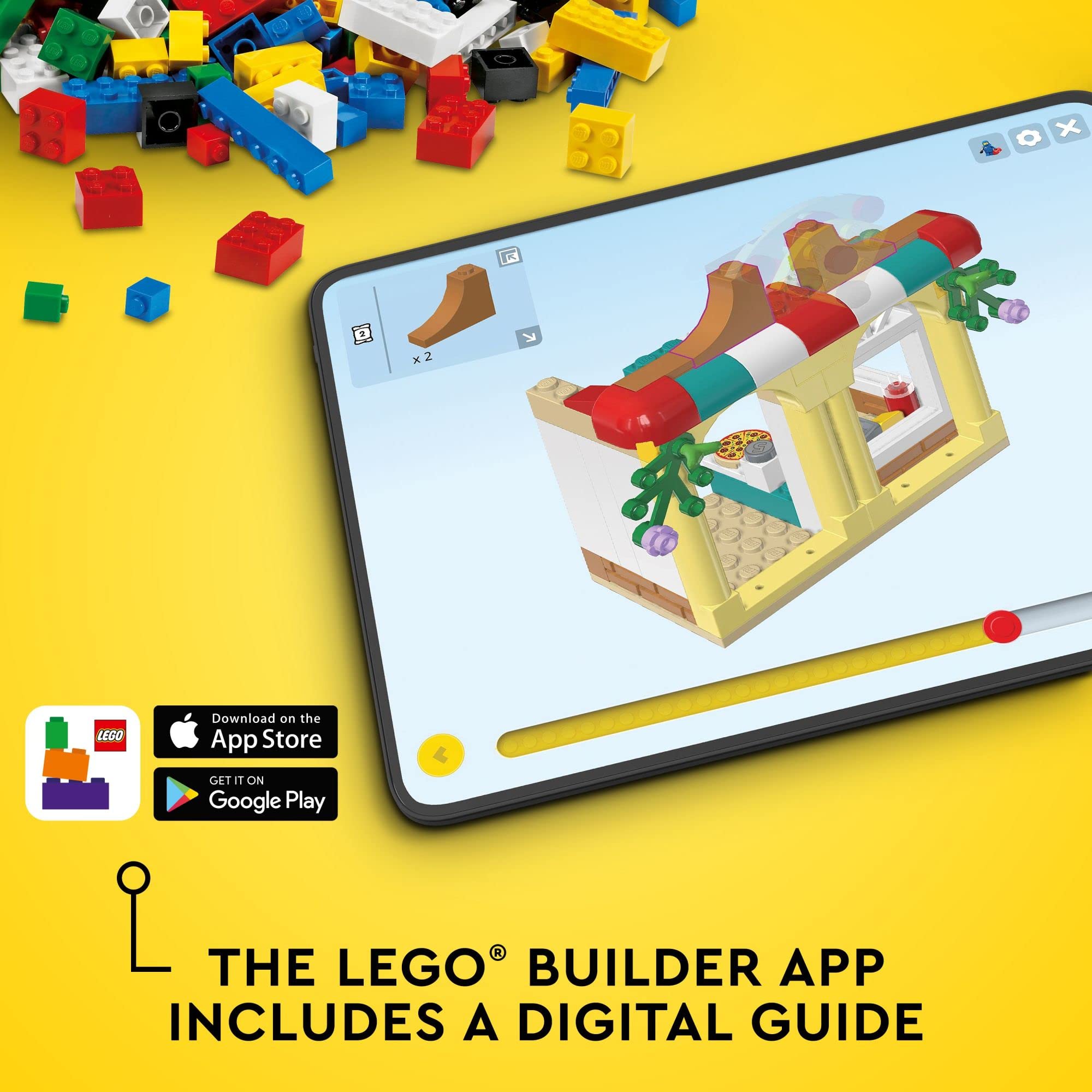 LEGO Classic Monkey Fun buildable tree creates a natural jungle backdrop