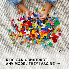 LEGO Classic transparent bricks robot enables tech-inspired, hands-on construction play.