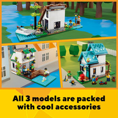 LEGO Creator 3-in-1 Cozy House minifigures clothes swap for varied characters