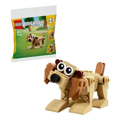 LEGO Creator 3-in-1 Gift Animals squirrel model with movable tail for interactive assembly.