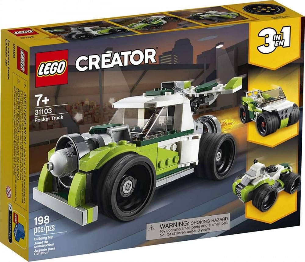 LEGO Creator 3-in-1 Rocket Truck image showing the rocket-truck build for imaginative play