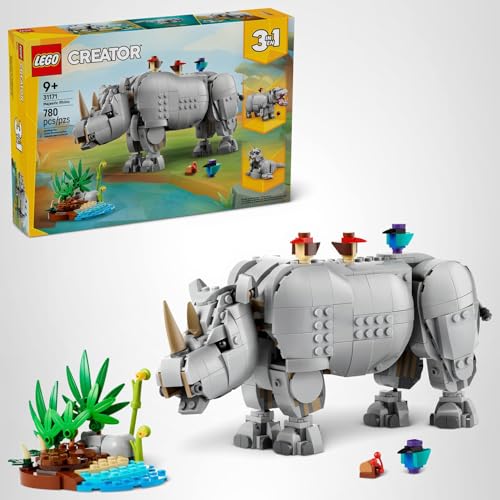 LEGO Creator 3-in-1 Wild Animals build set—780 bricks for creative play sessions.