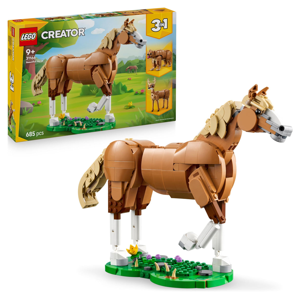 LEGO Creator 31166 enjoyable horse model for imaginative play and display.