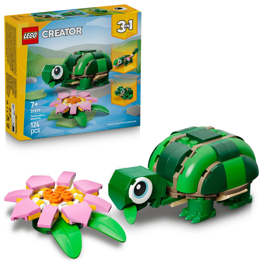LEGO Creator 31377 Lazing Turtle Waterside ready for imaginative play