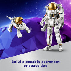 LEGO Creator 3in1 Box featuring three space models for endless building.