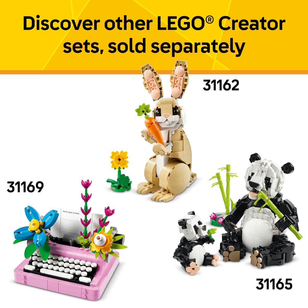 LEGO Creator 3 in 1 cat build set encouraging creative rebuilding.