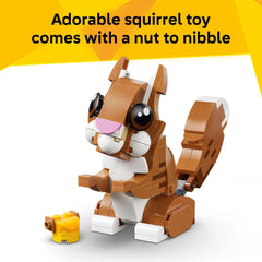 LEGO Creator 3-in-1 Cute Animals finished dog on shelf for display.