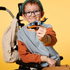LEGO Creator 3in1 Cyber Drone side view highlights compact build for on-the-go play.