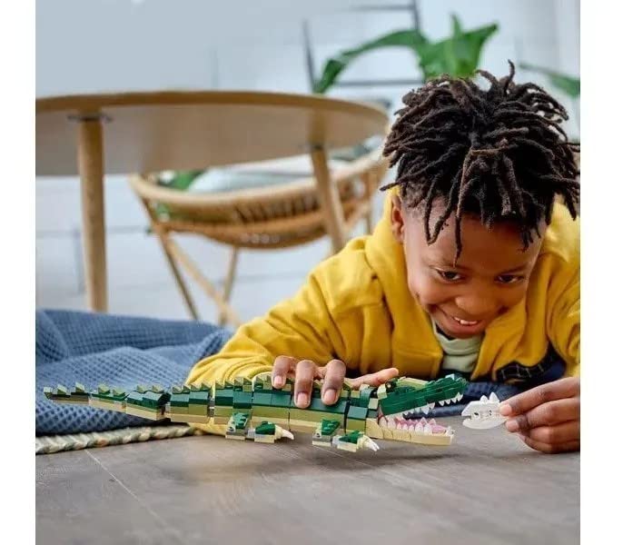 LEGO Creator 3in1 kit promotes creativity with multiple builds.