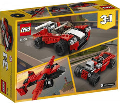 LEGO Creator 3-in-1 cab detail supports pretend passenger play with minifigure