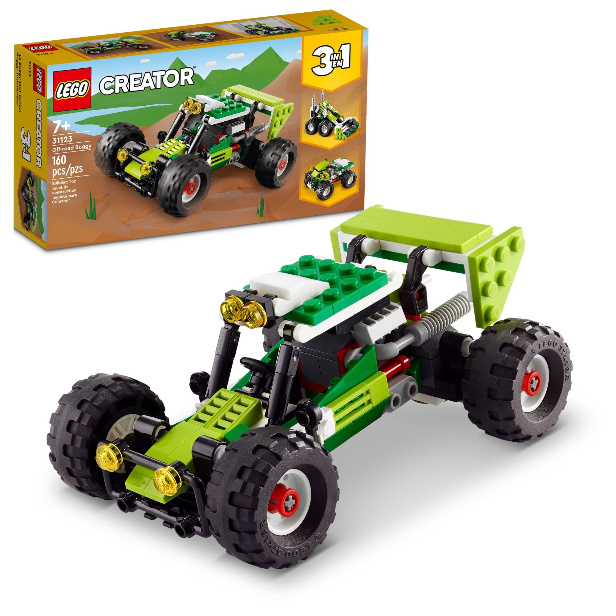 LEGO Creator 3in1 off-road buggy front view for inspiring car adventures