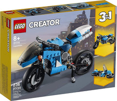 LEGO Creator 3in1 Superbike 31114 modern bike model for fast, imaginative play.
