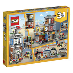 LEGO Creator 3-in-1 Townhouse includes three minifigures for play-ready scenes