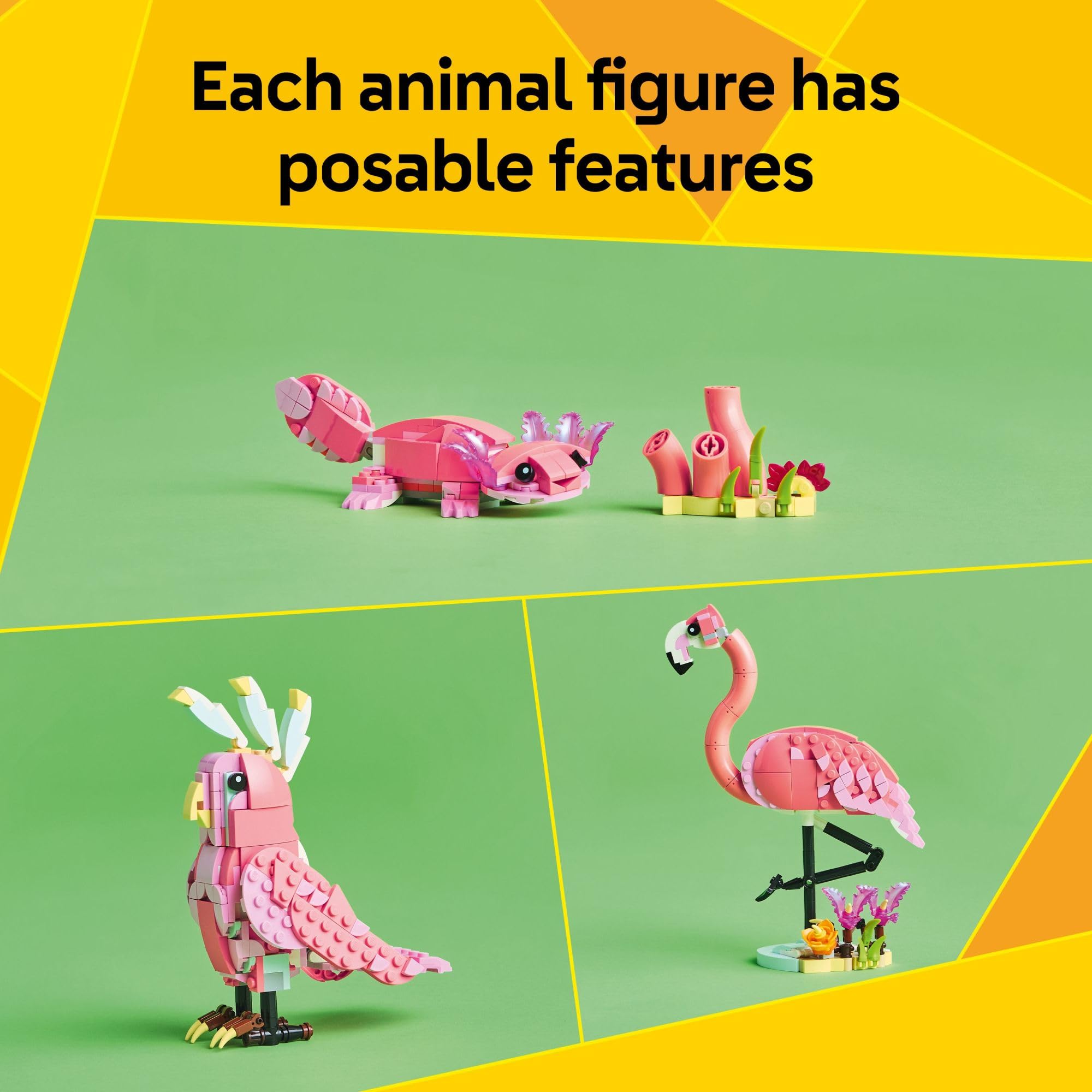 LEGO Creator 3 in 1 set highlights brick detail for creative building