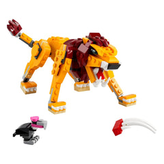 LEGO Creator 3in1 Wild Lion display-ready model for desks and travel