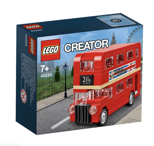LEGO Creator Double Decker London Bus front view for authentic display
