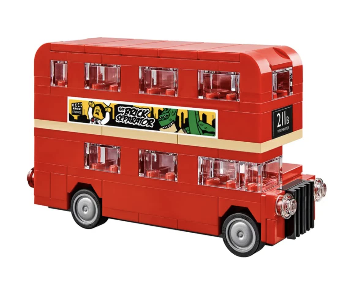LEGO London Bus sticker detail helps realism and customization