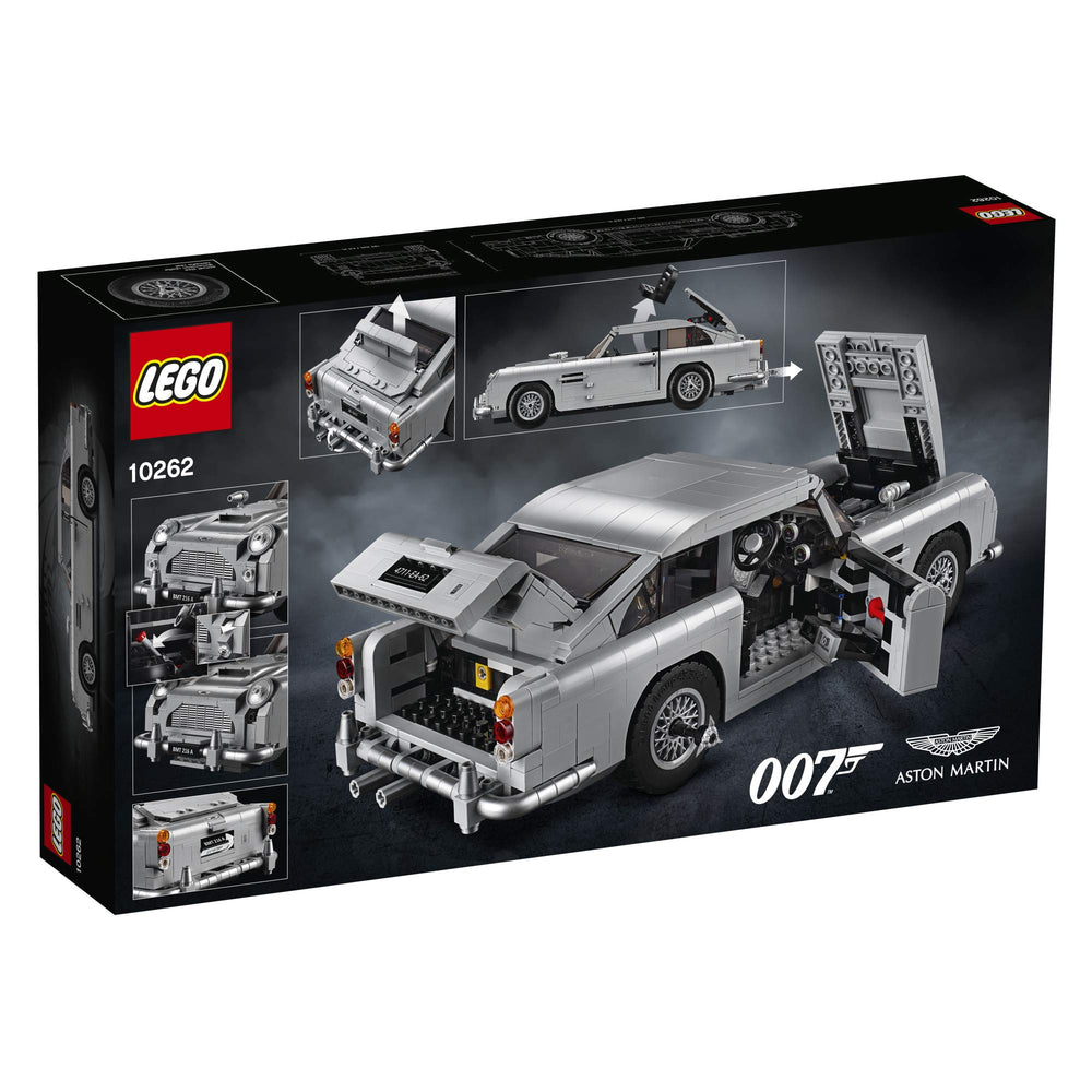 LEGO Creator Expert James Bond DB5 ejection seat adds dramatic play and collectible appeal.