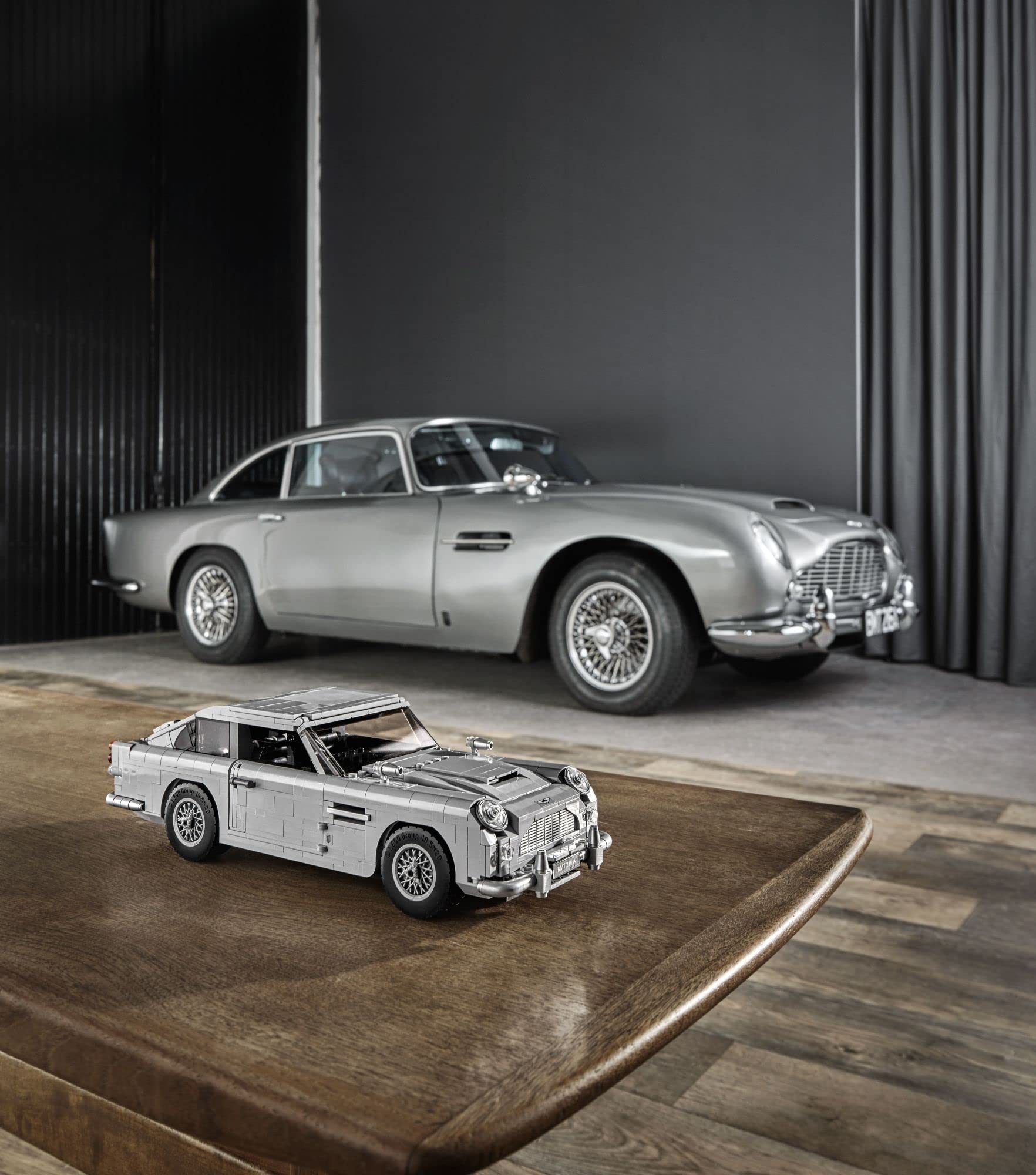 LEGO Creator Expert James Bond DB5 interior radar tracker reveals hidden tech for imaginative play.