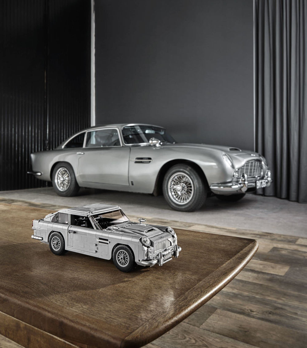 LEGO Creator Expert James Bond DB5 interior radar tracker reveals hidden tech for imaginative play.