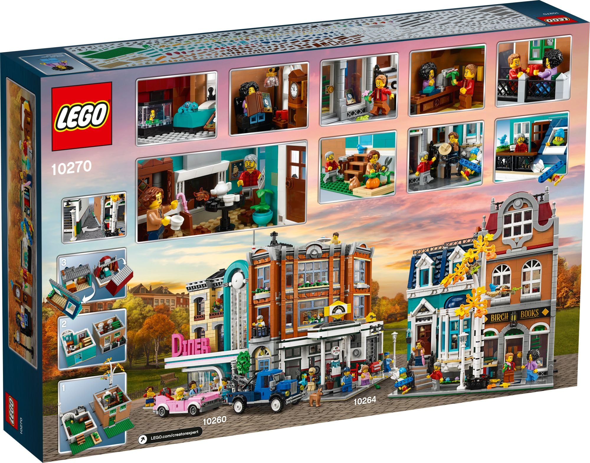 LEGO Creator Expert Loft bedroom with ornate roof adds architectural charm
