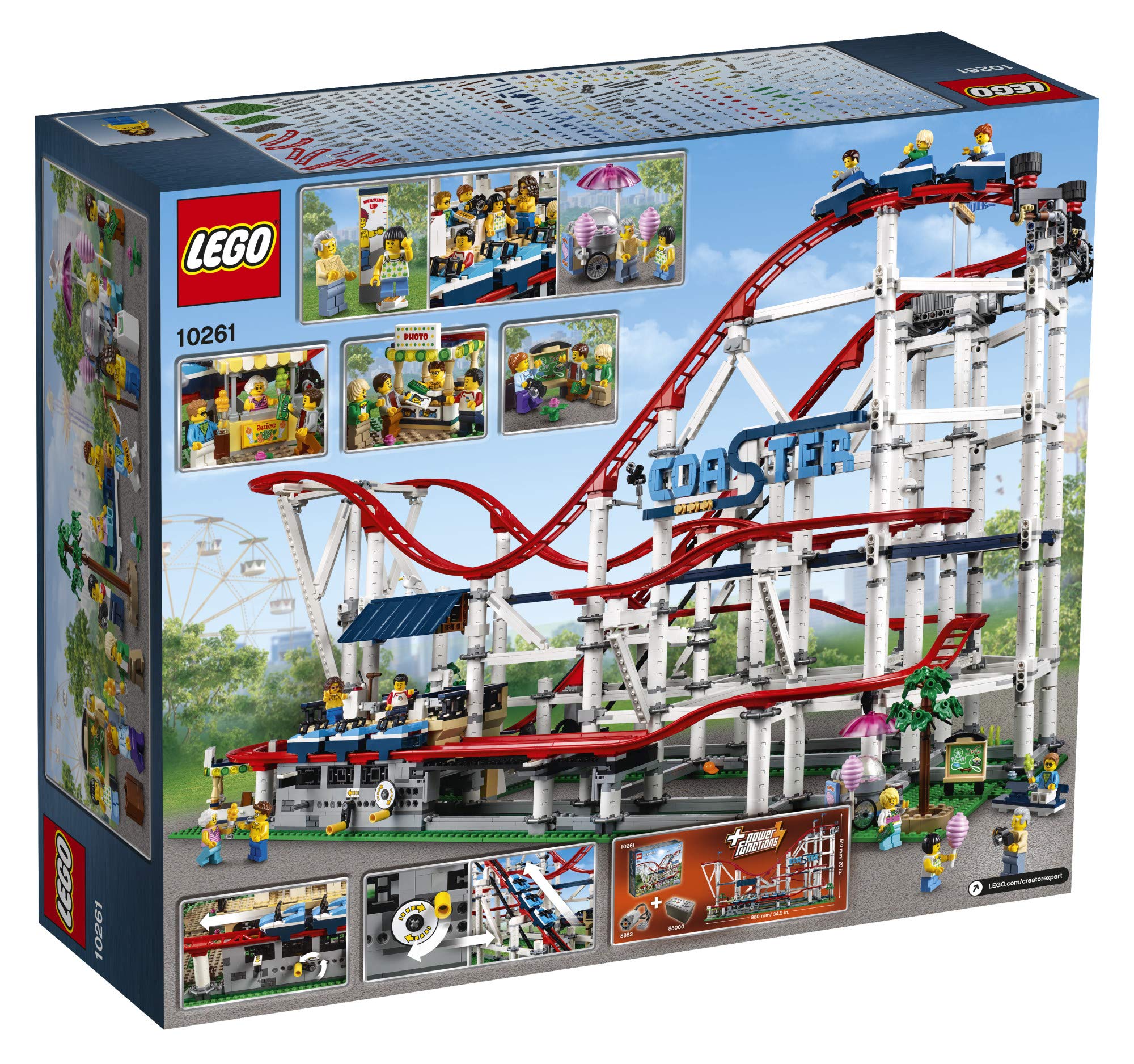 LEGO Creator Expert Roller Coaster 10261 height marker helps plan riders' limits