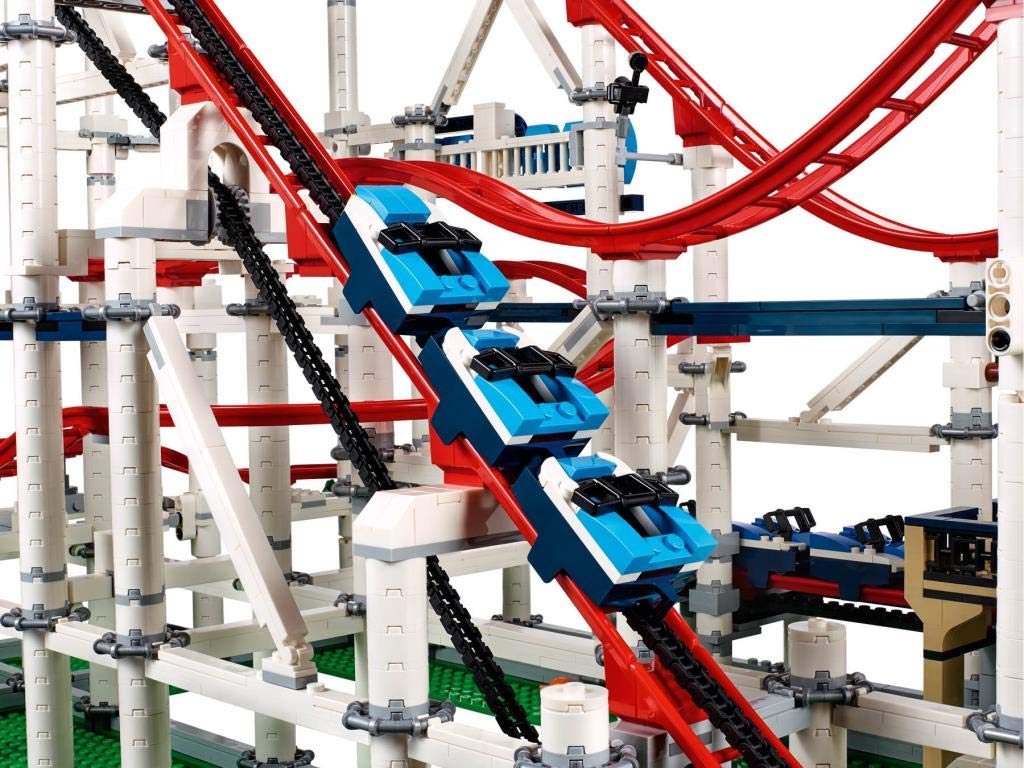 LEGO control panel and barriers enable realistic ride preparation.