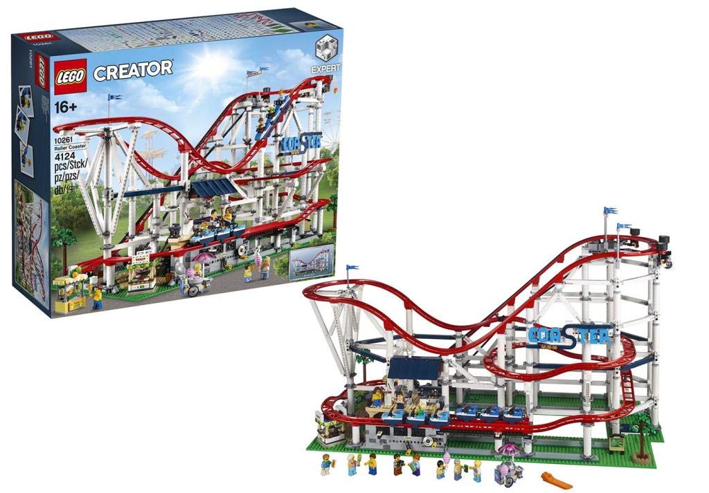 LEGO Creator Expert Roller Coaster minifigures create storytelling scenes.